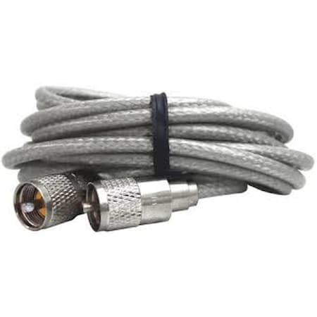 Plugit 6 ft. Premade RG8x Mini Clear Coaxial Cable PL3181087